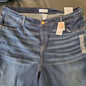 Lane Bryant Size 22 Wide Leg Cropped Denim